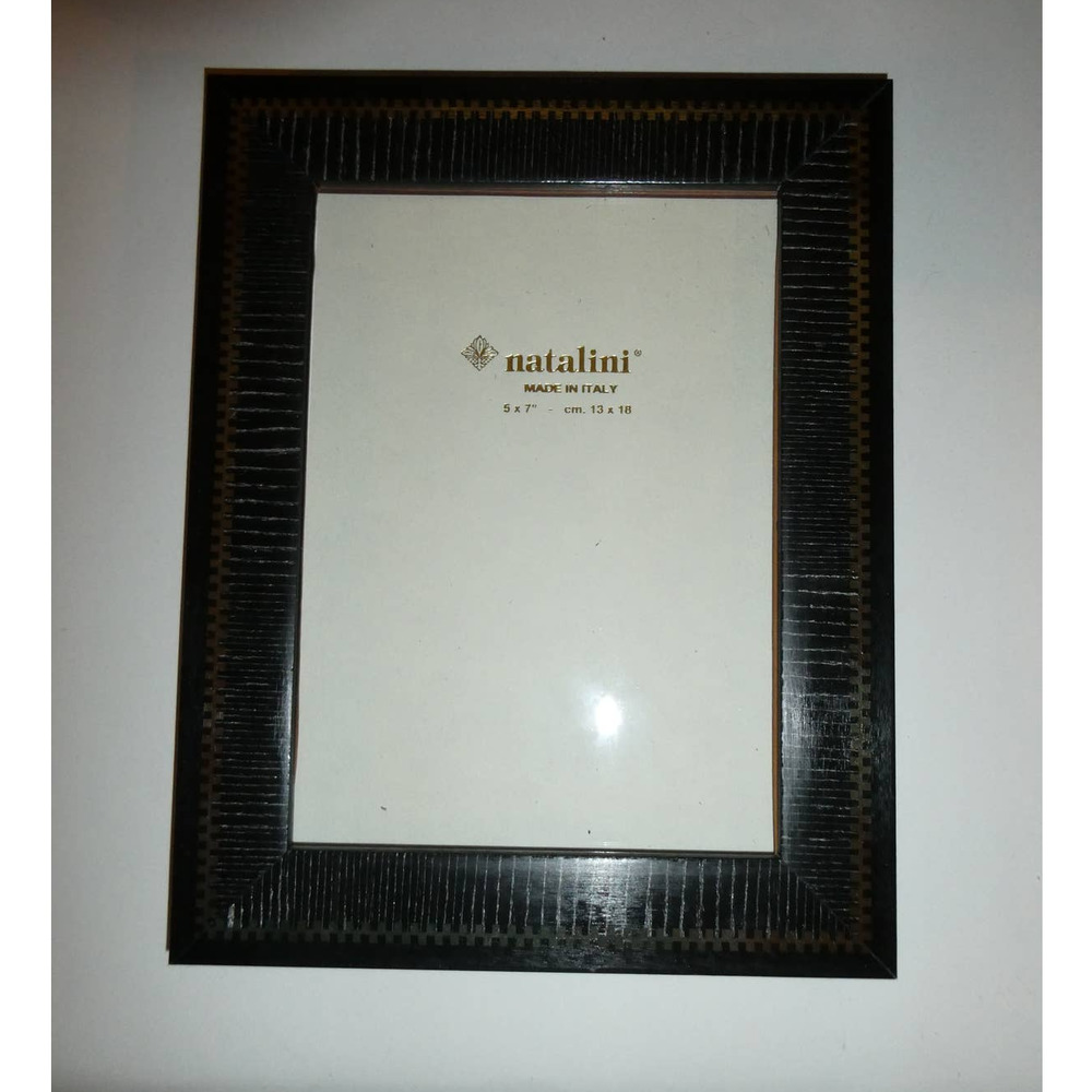 NATALINI WOOD PICTURE FRAME, Brand New, black 5x7 Made in Italy